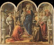 Fra Angelico Jungfru Maria med barnet Spain oil painting artist